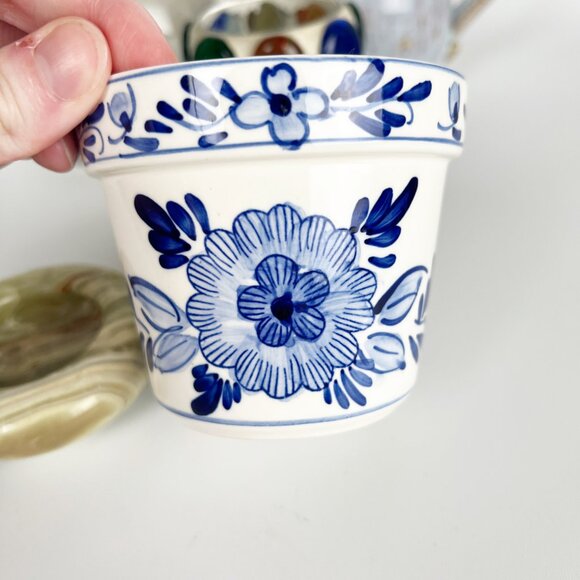 Vintage 5 Piece Eclectic Bundle House Wear Hand Made Handmade Set Vessel Planter - Picture 7 of 10